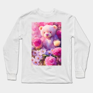 Watercolor teddy bear Long Sleeve T-Shirt